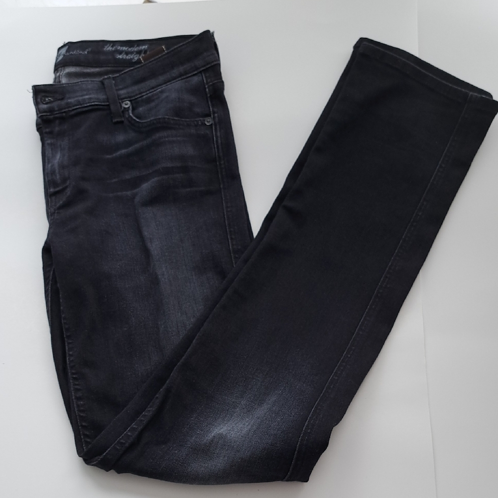 7 For All Mankind Black Skinny Jeans
